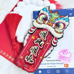 Magnet Trang Trí Tủ Lạnh Vuông Lân Tết ( 6 Mẫu)