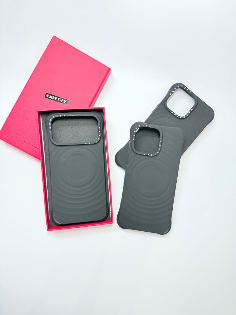 Case Ốp Điện thoại iPhone Casetify Ripple Case Đen - Matte Black Magsafe Basic iPhone 17/16/15Pro/Promax