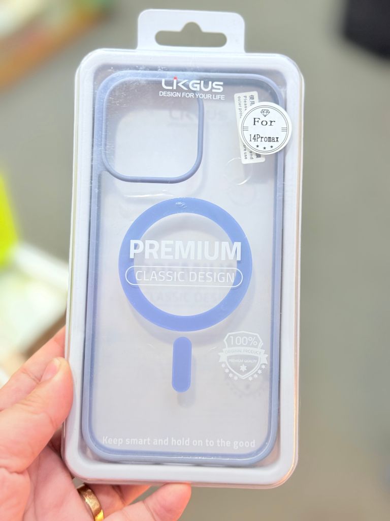 Case Ốp điện thoại iPhone Trong Likgus Magsafe Viền Màu Nhám Lưng Trong Không Vàng 16/Plus/Pro/Promax - PREMIUM Classic Design