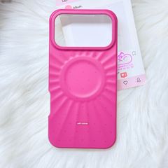 Case Ốp điện thoại iPhone Màu Hồng Cánh Sen Chấm Bi Poli Corner Magsafe Basic iPhone 17/16/15/14/13/12/Pro/Promax