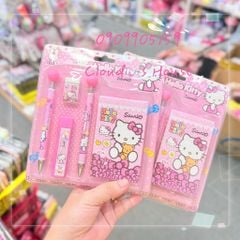 Bộ Đồ Dùng Học Tập Cho Bé Hello Kitty XDA-1099 (4 món)