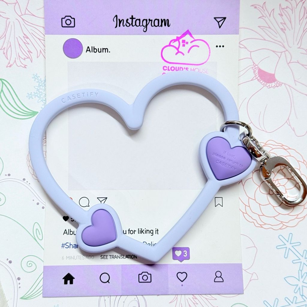 DÂY CHARM TRÁI TIM Silicone R.E.P CaseTify CHỐNG BẨN