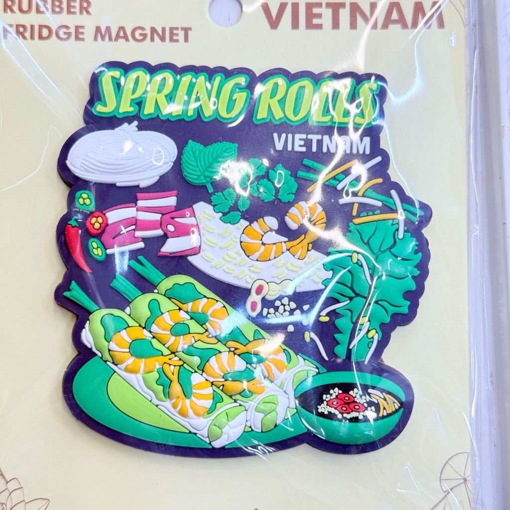 Nam châm Nhựa Dẻo Trang Trí Tủ Lạnh Fridge Magnet - Hình Ảnh Con Người Việt Nam - Món Ăn Việt Nam - Quà lưu niệm Việt Nam