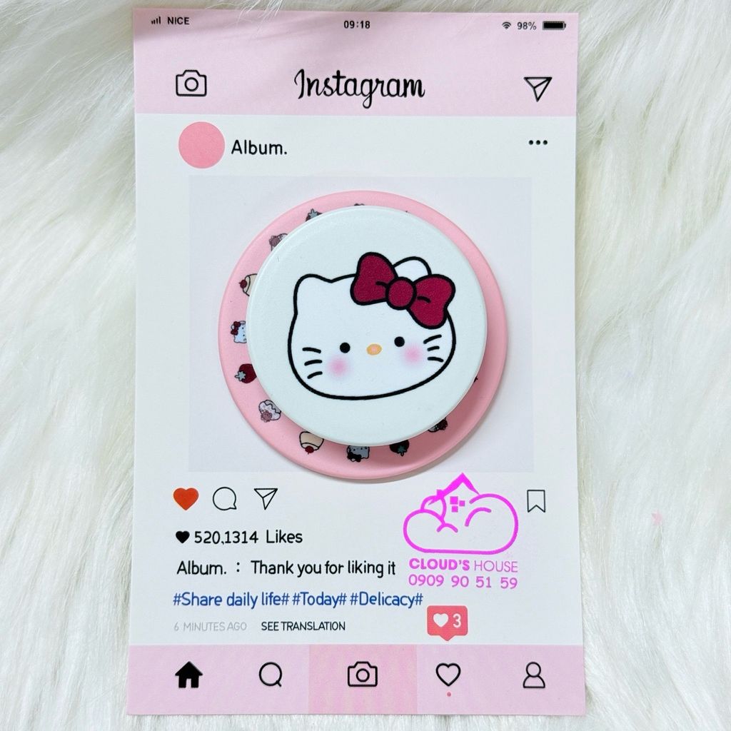 POPSOCKET Magsafe Nam Châm Hít Hello Kitty Kute
