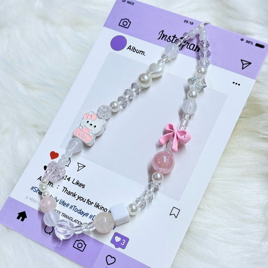 Dây đeo điện thoại ngắn các loại charm Kute (Quảng Châu, Thái Lan)