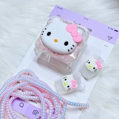 COMBO BẢO VỆ CÓC CÁP SẠC HELLO KITTY