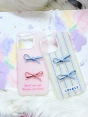 Case Ốp điện thoại iPhone Nơ Hồng nổi iPhone 12/13/14/15/16/Pro/Promax