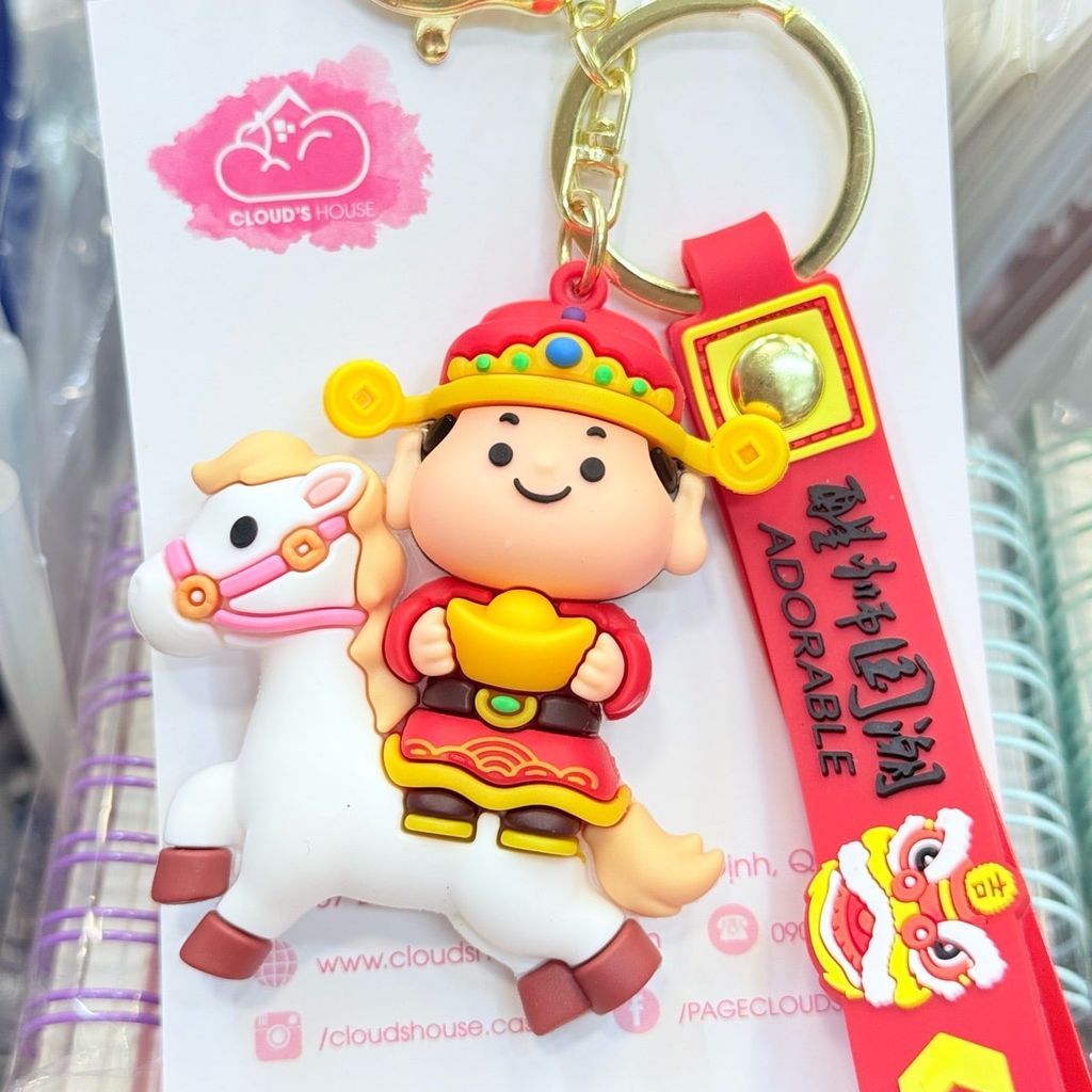 Móc khóa Thần Tài Cưỡi Ngựa - Tết