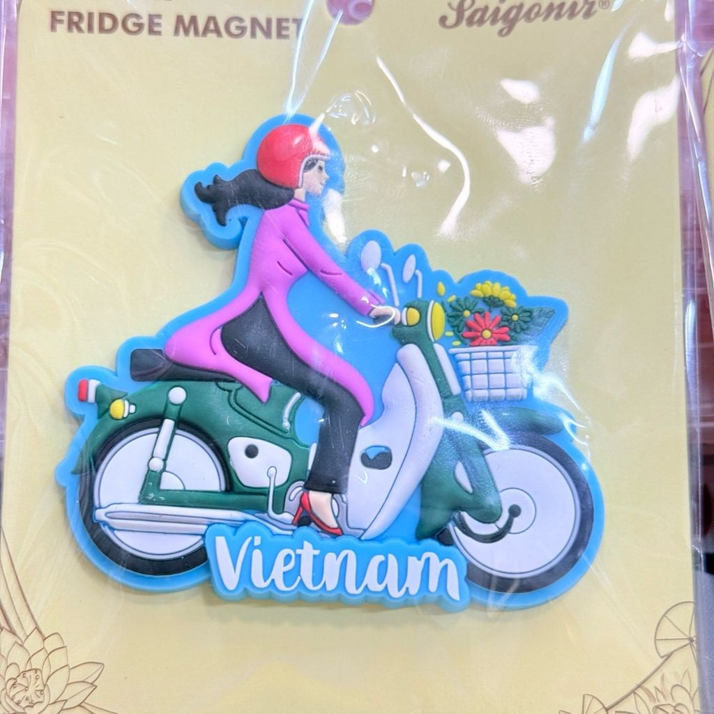 Nam châm Nhựa Dẻo Trang Trí Tủ Lạnh Fridge Magnet - Hình Ảnh Con Người Việt Nam - Món Ăn Việt Nam - Quà lưu niệm Việt Nam
