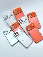 Case Ốp Điện thoại iPhone Nhám Màu Bạc Basic Bảo Vệ Camera Magsafe Basic iPhone 17/16/15Pro/Promax