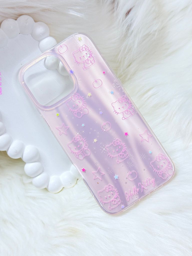 Case Ốp điện thoại iPhone Hello Kitty Hologram Bling Bling iPhone 13/14/15/16/Pro/Promax