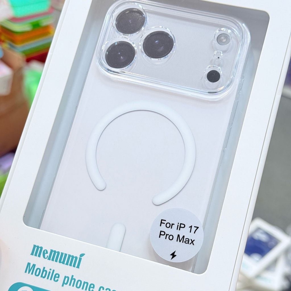 Case Ốp điện thoại iPhone MEMUMI Trong Không Vàng Bảo Vệ Camera CASE Magsafe iPhone 17Promax