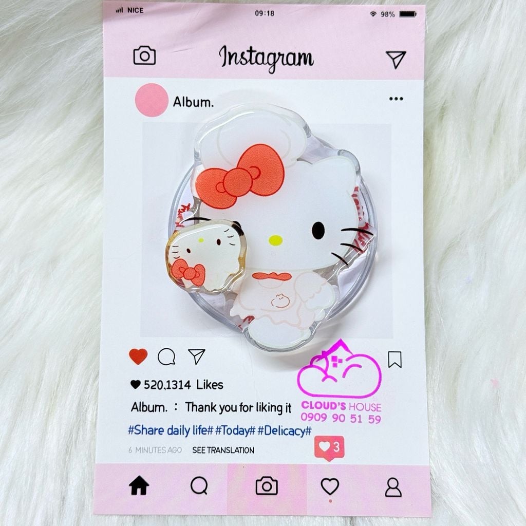 POPSOCKET Magsafe Nam Châm Hít Hello Kitty Kute