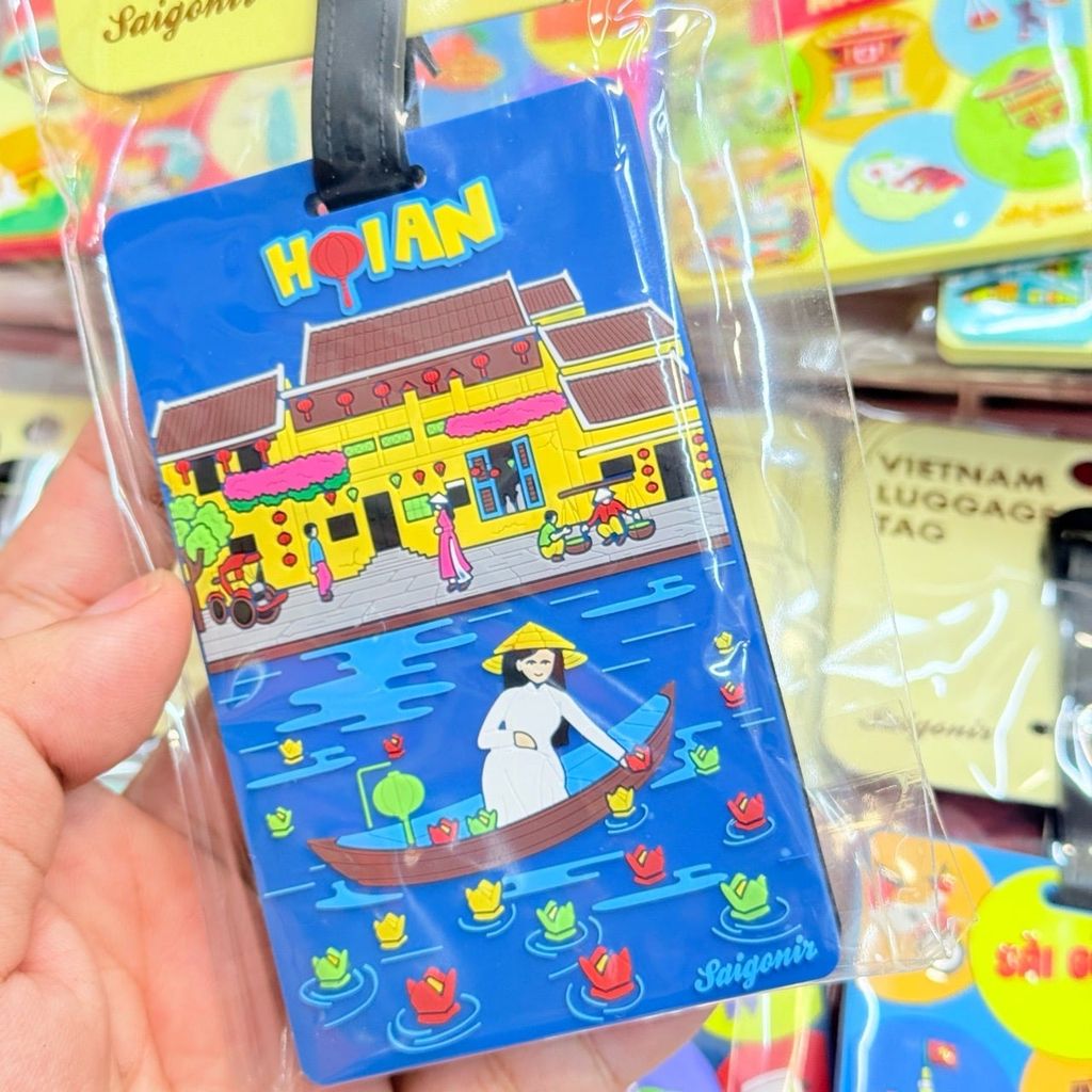 Thẻ Treo Hành Lý Vali Nhựa Dẻo PVC Luggage Tag Hình Ảnh Việt Nam Quà Lưu Niệm