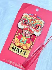Magnet Trang Trí Tủ Lạnh Ông Thần Tài & Lân Tết (4 Mẫu)