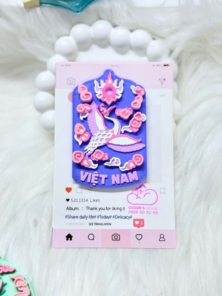 CNHN- Nam Châm Hít/ Dán Tủ Lạnh Quà Lưu Niệm Việt Nam Fridge Magnet - Refrigerator Magnet