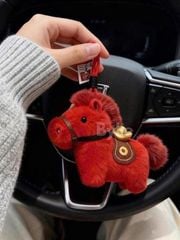 Móc Treo/ Móc Khóa Ngựa Gấu Bông Mã Đáo Thành Công Tài Lộc Tết