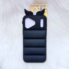 Case Ốp điện thoại iPhone CÁNH THIÊN THẦN Su dẻo 3D Nổi iPhone 12/13/14/15/16/17Plus/Pro/Promax - MÀU ĐEN