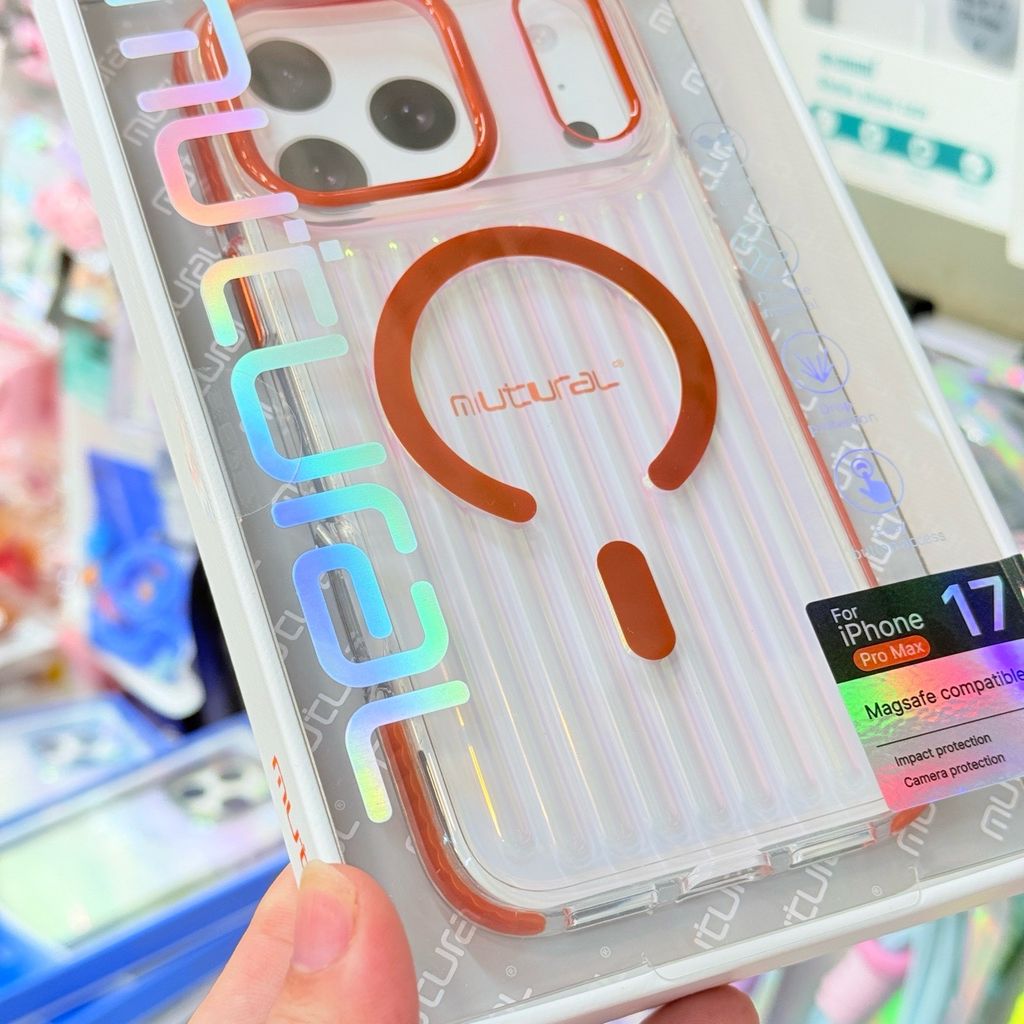 Case Ốp điện thoại iPhone MUTURAL Trong Vân Vali Magsafe Trong Chống Shock iPhone 17/16/Pro/Promax