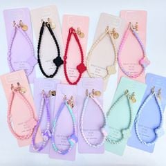 DÂY BI CHARM HOA Silicone CHỐNG BẨN kèm charm