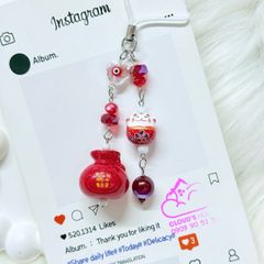 Móc Treo Mèo Đỏ May Mắn