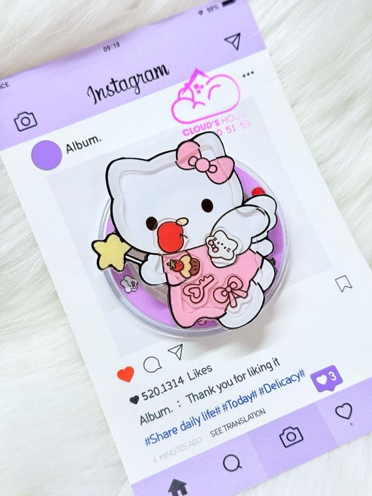 POPSOCKET Magsafe Nam Châm Hít Hello Kitty Kute