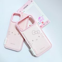 Case Ốp điện thoại iPhone Da Phao Hồng Babe Hello Kitty iPhone 13/14/15/16/17Pro/Promax