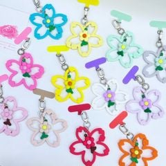 DÂY CHARM HOA Silicone R.E.P CaseTify CHỐNG BẨN kèm charm nhiều màu sắc