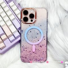 Case Ốp điện thoại iPhone Likgus Trong Ombre Nhiều Màu Bling Bling Magsafe iPhone 16/17/Promax