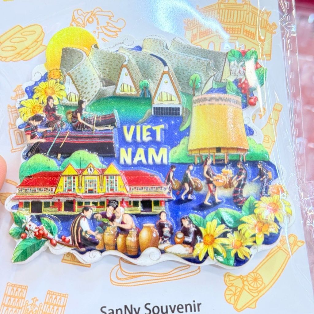 Nam châm Magnet Trang Trí Tủ Lạnh Fridge Magnet - Địa Danh Việt Nam - Món Ăn Việt Nam - Quà lưu niệm Việt Nam