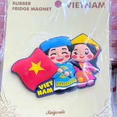 Nam châm Nhựa Dẻo Trang Trí Tủ Lạnh Fridge Magnet - Hình Ảnh Con Người Việt Nam - Món Ăn Việt Nam - Quà lưu niệm Việt Nam
