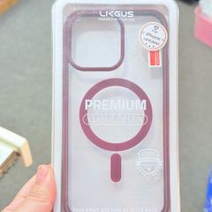 Case Ốp điện thoại iPhone Trong Likgus Magsafe Viền Màu Nhám Lưng Trong Không Vàng 16/Plus/Pro/Promax - PREMIUM Classic Design