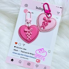 Móc treo điện thoại mini cute dễ thương - MẪU TRÁI TIM