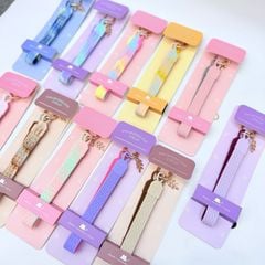 DÂY BI CHARM DẸP 2 MẶT 2 MÀU Silicone CHỐNG BẨN kèm charm