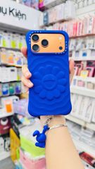 Case Ốp Điện thoại iPhone TAKASHI MURAKAMI x CASETiFY FLOWERS BLOOM Màu Xanh Basic iPhone 17/16/15Pro/Promax