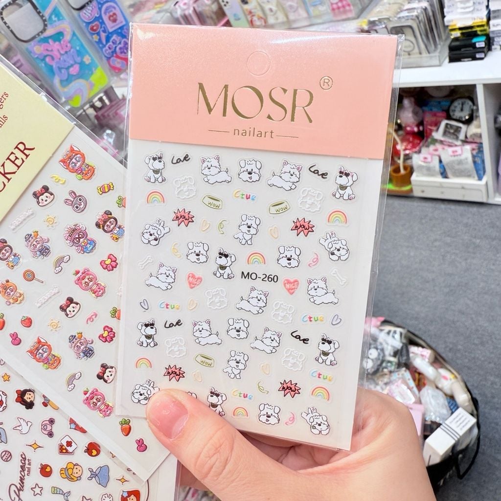 Sticker 5D Nổi Mini Nails/ Điện Thoại