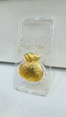 Case Ốp điện thoại iPhone Trong Dẻo Túi Vàng Túi Tiền iPhone 13/14/15/16/17 Pro/Promax TẾT