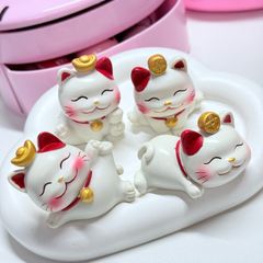 Bộ Mô Hình MÈO THẦN TÀI Bộ 4 Tượng - TẾT