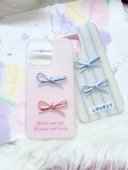 Case Ốp điện thoại iPhone Nơ Hồng nổi iPhone 12/13/14/15/16/Pro/Promax