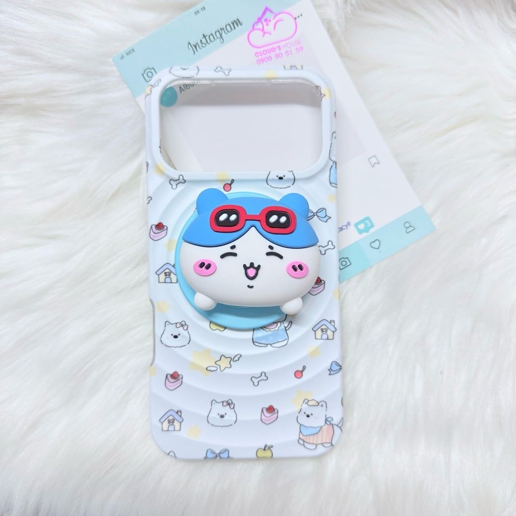 Case Ốp điện thoại iPhone Chó Trắng Cute Magsafe Basic iPhone 17/16/15/14/13/12/Pro/Promax