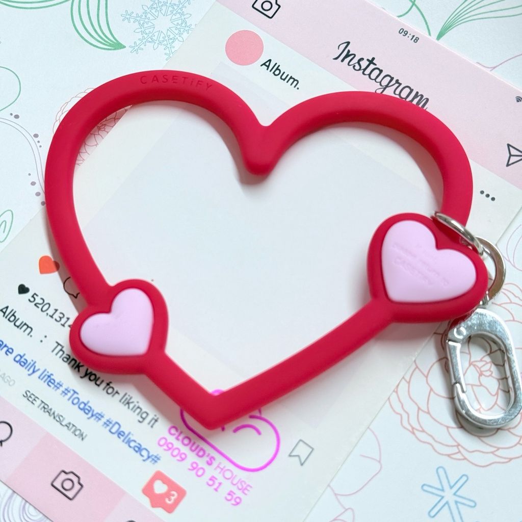 DÂY CHARM TRÁI TIM Silicone R.E.P CaseTify CHỐNG BẨN