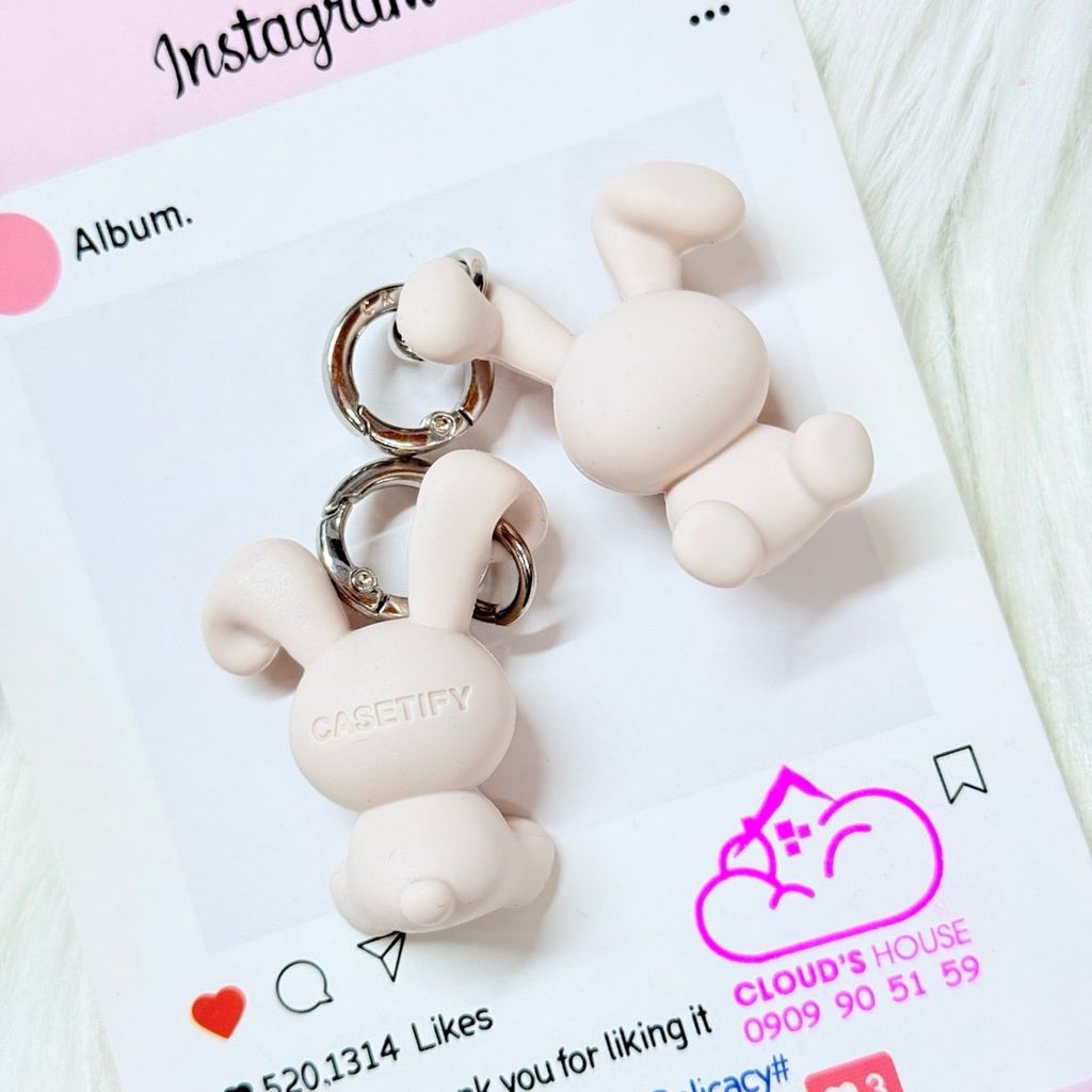 Móc Treo Móc Khóa Phụ Kiện CASETIFY Charm Thỏ