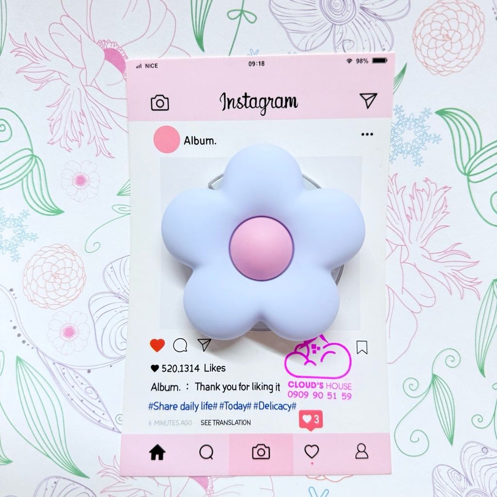 POPSOCKET Magsafe Nam Châm Hít CaseTify BÔNG HOA đê Chữ C