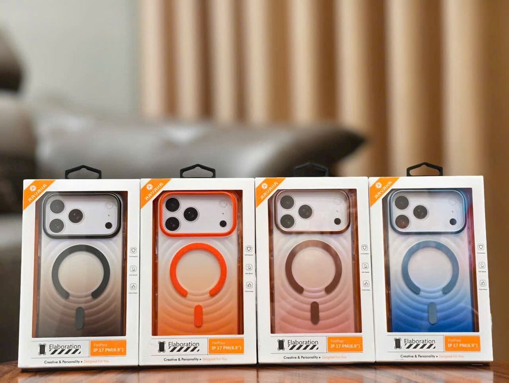 Case Ốp điện thoại iPhone RAVAKA Magsafe Ombre Chống Shock Lưng Nhám Ombre 17Pro/Promax