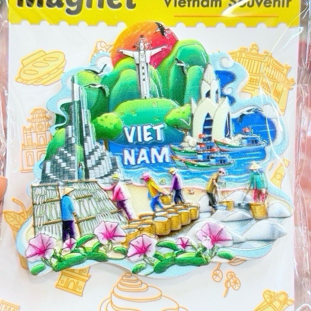 Nam châm Magnet Trang Trí Tủ Lạnh Fridge Magnet - Địa Danh Việt Nam - Món Ăn Việt Nam - Quà lưu niệm Việt Nam