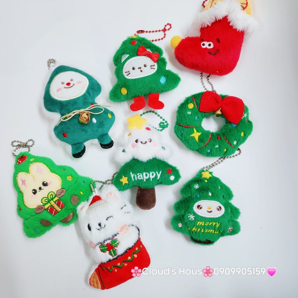Móc Khóa Gấu Bông Giáng Sinh
