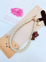 DÂY Xoắn Thú Cartoon Silicone Chất CHỐNG BẨN kèm charm nhiều màu sắc