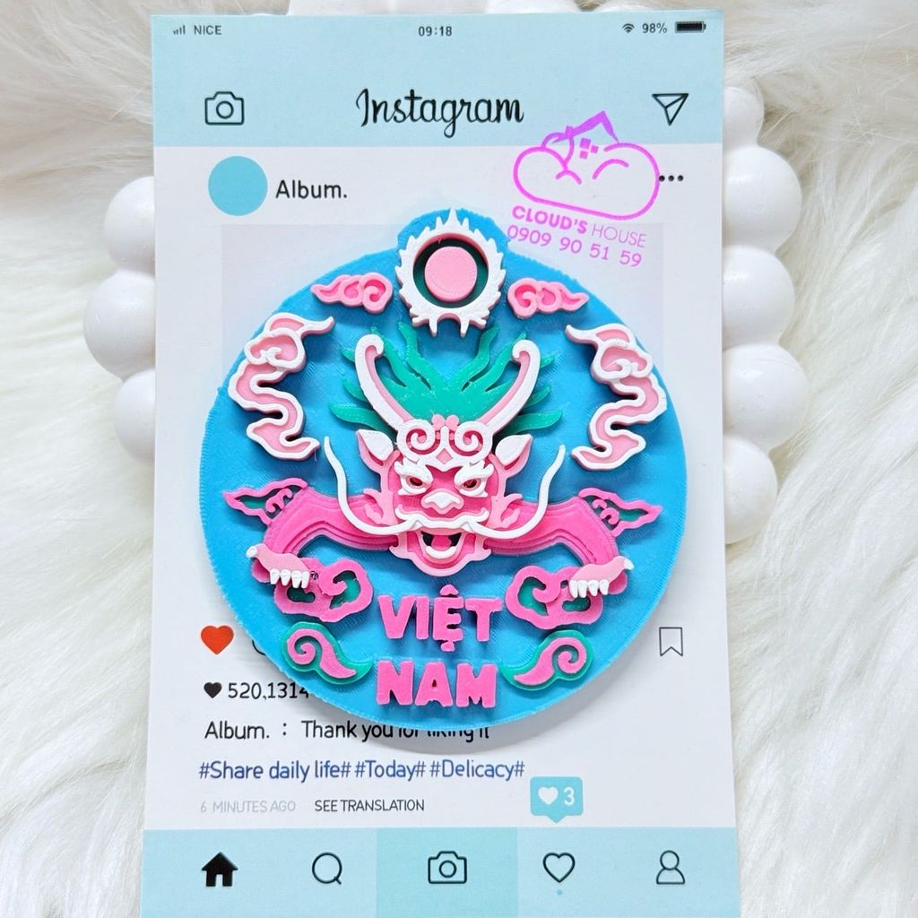 CNHN- Nam Châm Hít/ Dán Tủ Lạnh Quà Lưu Niệm Việt Nam Fridge Magnet - Refrigerator Magnet