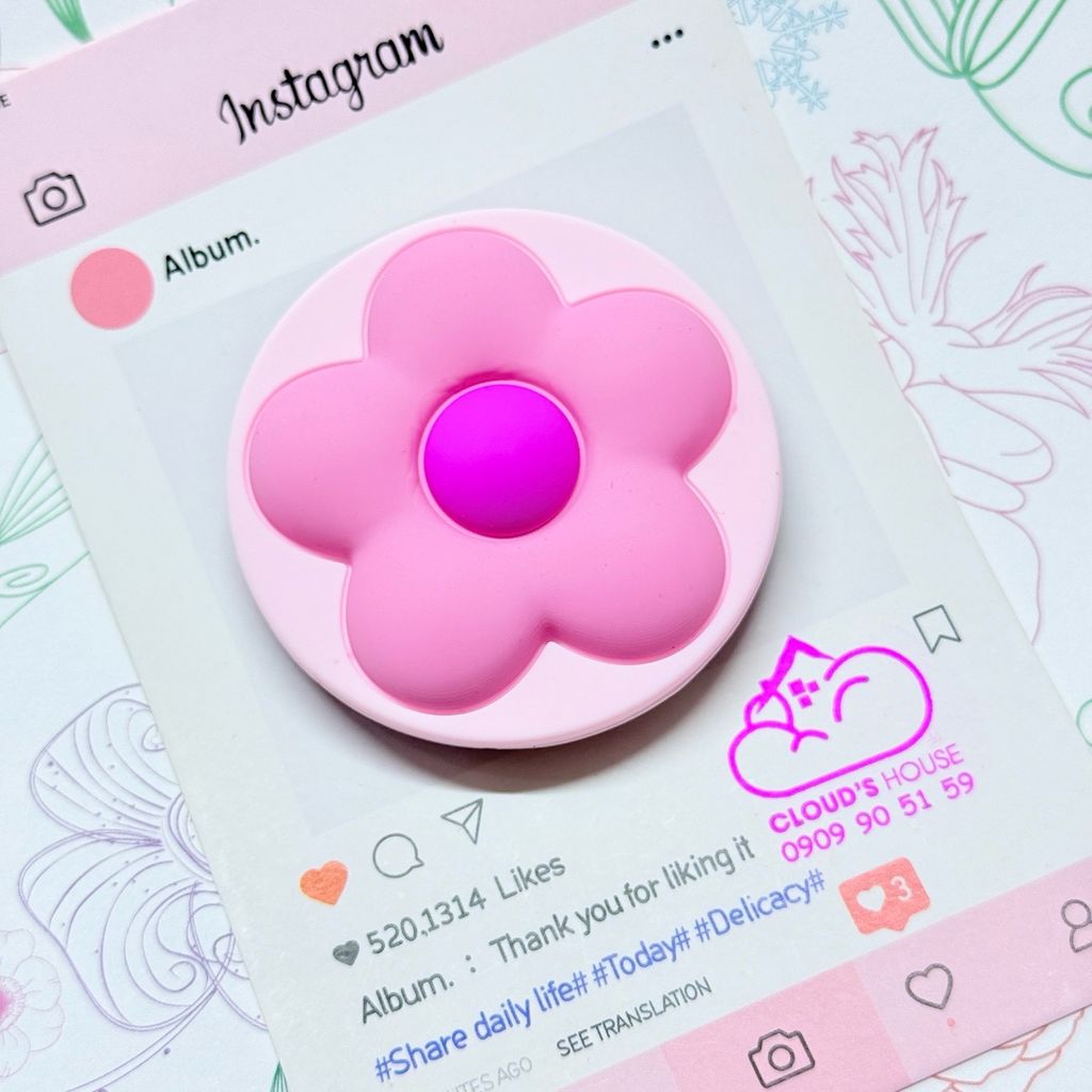 POPSOCKET Magsafe Nam Châm Hít CaseTify BÔNG HOA đê Chữ C