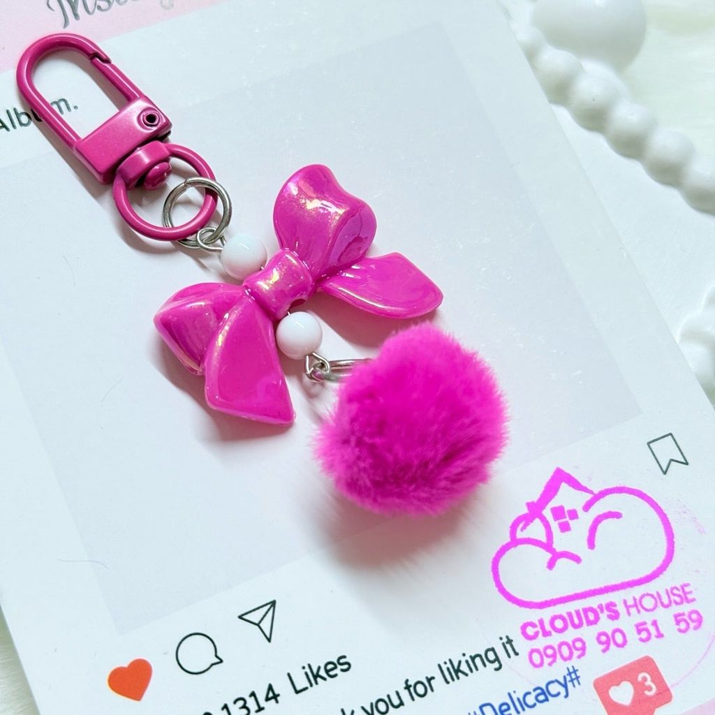 Móc treo điện thoại mini các mẫu NƠ cute dễ thương - nhiều mẫu